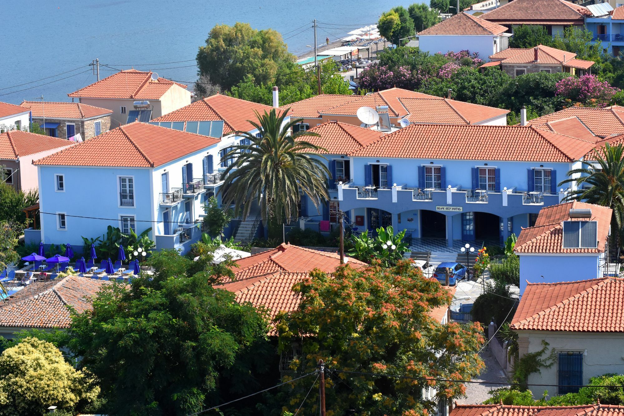 Blue Sky Hotel - Petra - Lesvos - Greece Ngoại thất bức ảnh